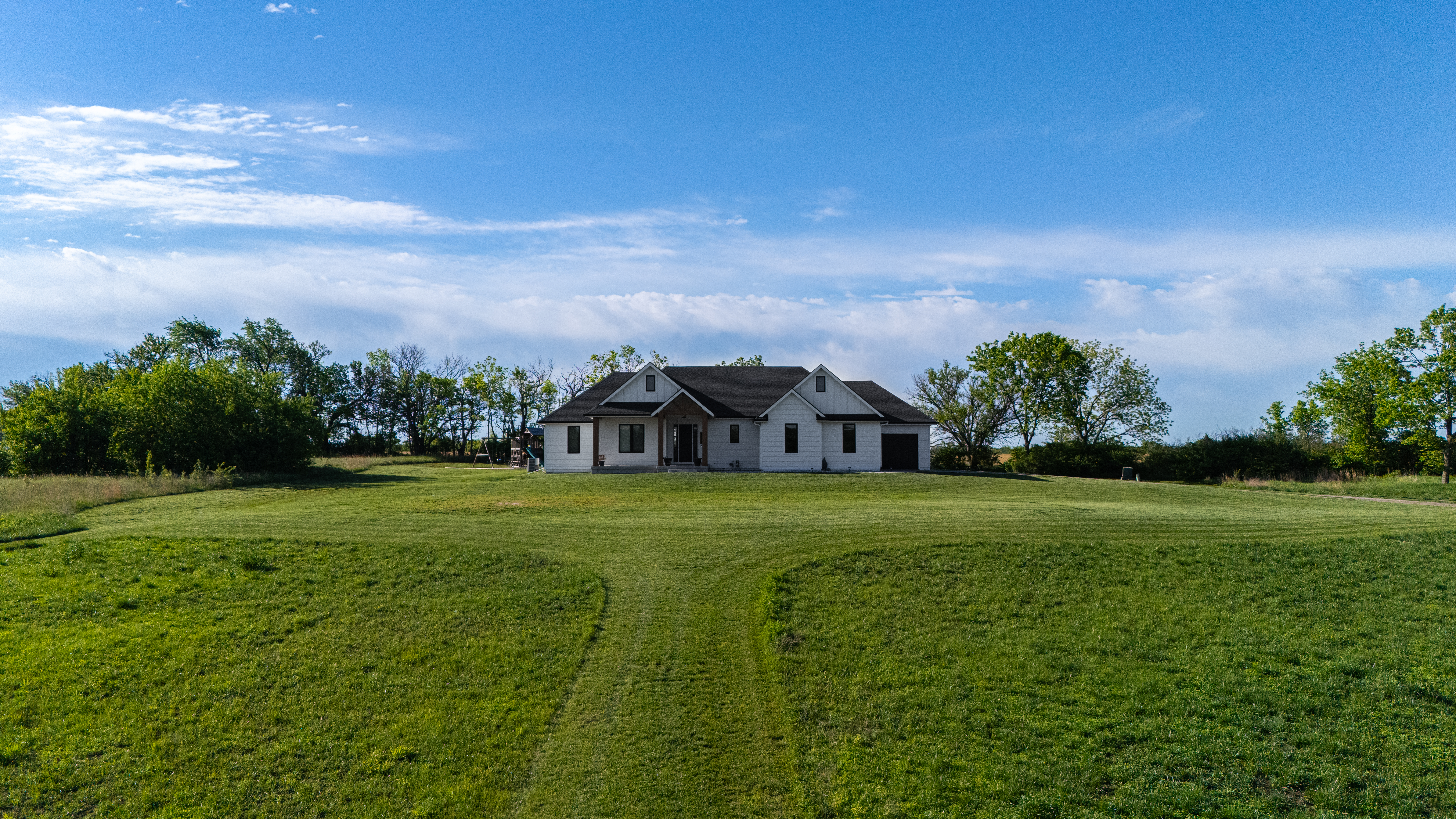 Aerial view of 4925 SE 21st Street, Tecumseh, KS